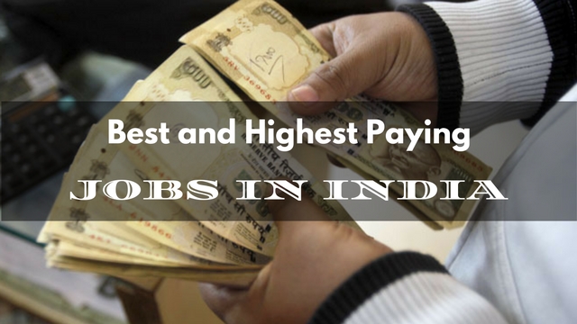 印度最高的薪酬工作