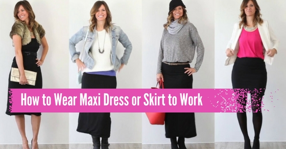 Maxi工作时穿的衣服或裙子